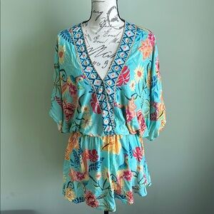 Cupshe Blue and Red Dress Elegant and Stylish